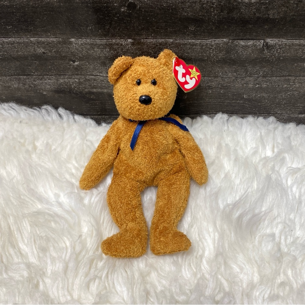 🆕 TY BEANIE BABY FUZZ THE BEAR STUFFED ANIMAL TOY PLUSH